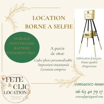 Fête & Clic Location, Location De Borne À Selfie Et Location De Vaisselle, Service De Location De Matériel De Fête au Thuit de l'Oison